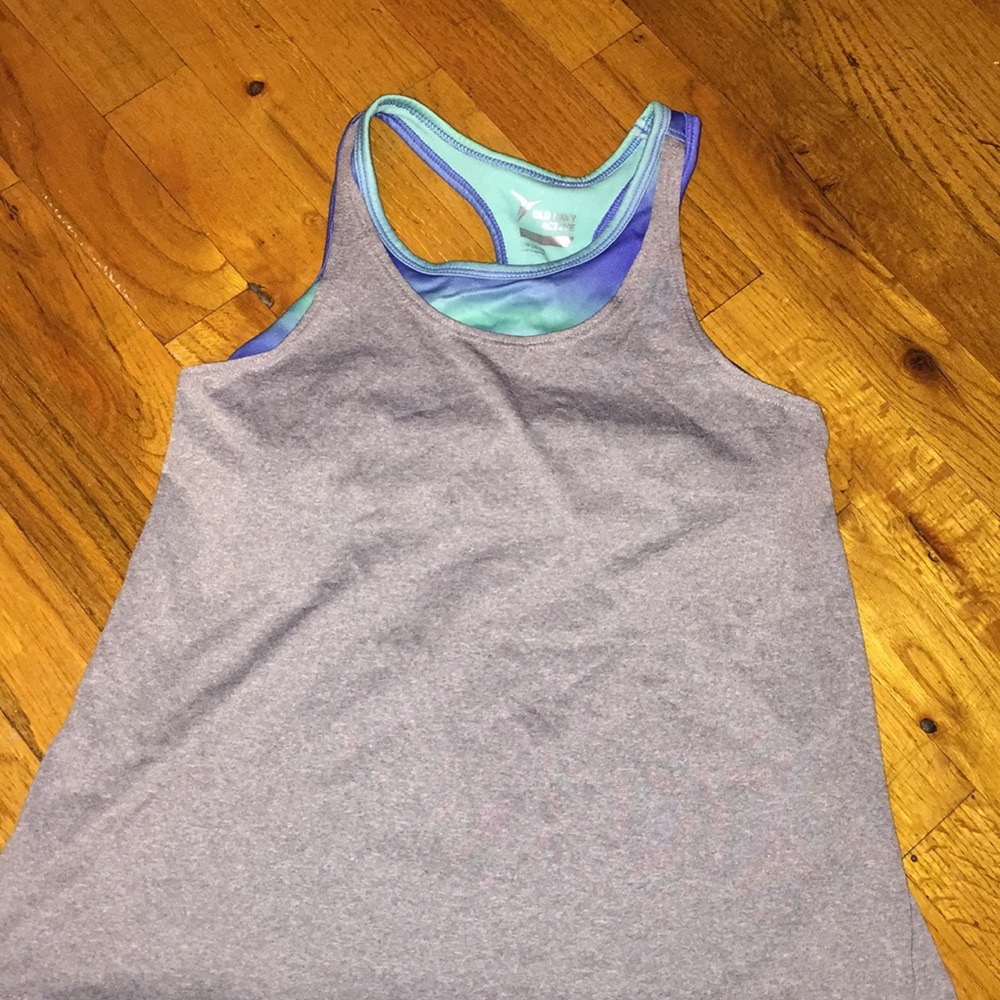 Old Navy Active Wear TankTop And Sports Bra In One